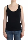 ERMANNO SCERVINO ERMANNO SCERVINO ELEGANT BLACK CASHMERE KNIT WOMEN'S TOP