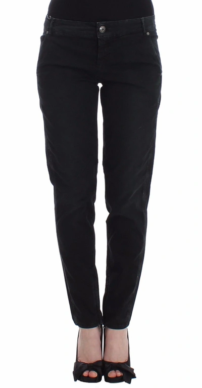 Ermanno Scervino Blue Slim Jeans Denim Pants Skinny Leg Women's Straight In Black