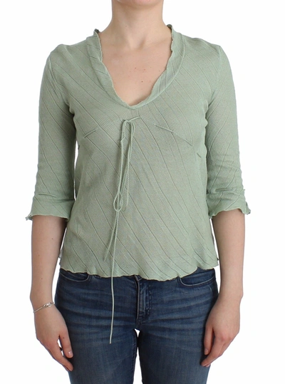 Ermanno Scervino Women   Lightweight Knit Sweater Top Blouse In Green
