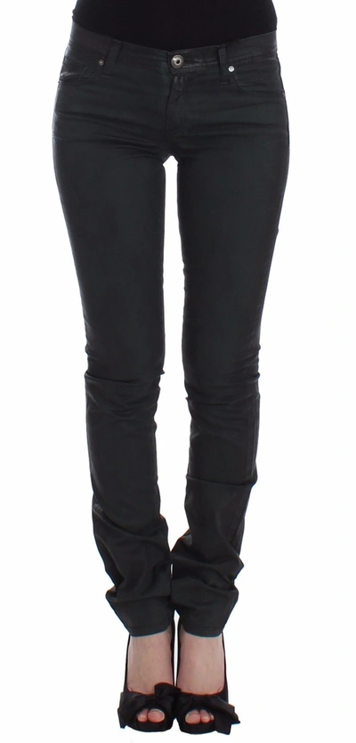 Ermanno Scervino Green Slim Jeans Denim Pants Straight Leg Women's Stretch