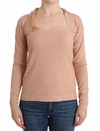 Ermanno Scervino Chic Striped Wool Blend Orange Women's Sweater In Orange