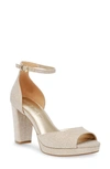Anne Klein Vixen Platform Sandal In Platinum
