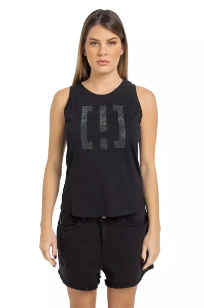 Imperfect Studded Logo Cotton Tank For Women's Women In Black