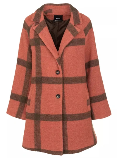 IMPERFECT IMPERFECT CHIC PINK WOOL-BLEND IMPERFECT WOMEN'S COAT