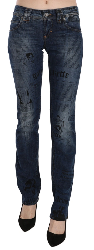 JOHN GALLIANO JOHN GALLIANO CHIC BLUE GAZETTE SKINNY WOMEN'S DENIM