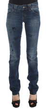 John Galliano Slim Fit Jeans In Blue