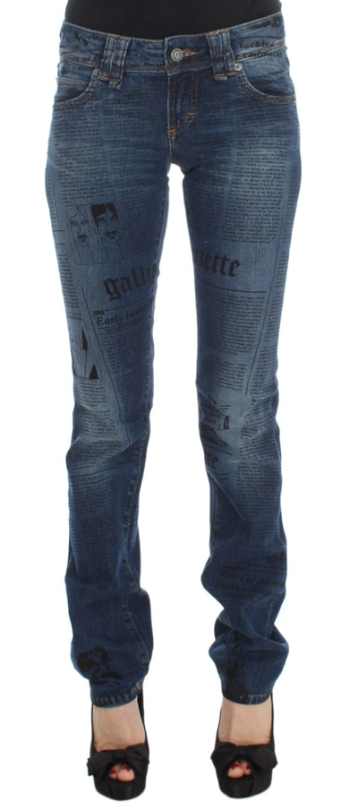 John Galliano Slim Fit Jeans In Blue