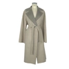 Made In Italy Elegant Italian Virgin Wool Coat In Beige