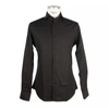 MADE IN ITALY MADE IN ITALY SLEEK MILANO COTTON MEN'S SHIRT IN MEN'S BLACK