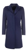 MADE IN ITALY MADE IN ITALY ELEGANT VIRGIN WOOL BLUE COAT FOR WOMEN'S HER