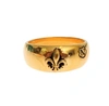Nialaya Gold Plated 925 Silver Ring In Gold
