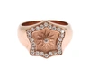 Nialaya Pink Gold 925 Silver Authentic Clear Ring In Pink