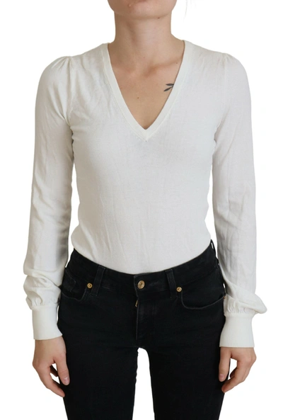 PATRIZIA PEPE PATRIZIA PEPE CHIC IVORY CASUAL WOMEN'S BLOUSE