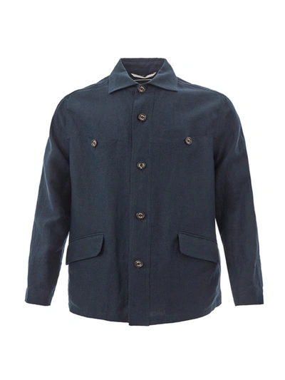 Sealup Linen Blue Jacket