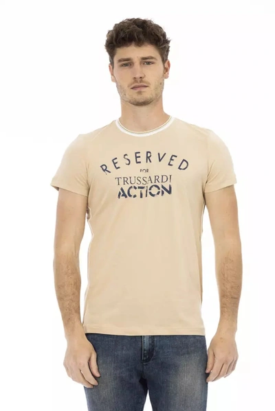 Trussardi Action Beige Cotton T-shirt