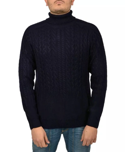 YES ZEE YES ZEE CLASSIC CABLE KNIT TURTLENECK MEN'S SWEATER