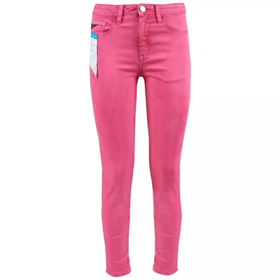 Yes Zee Fuchsia Cotton Jeans & Pant