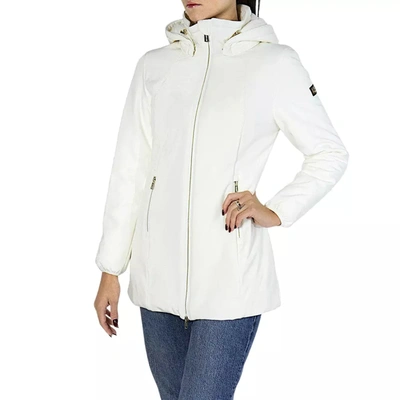 Yes Zee Polyamide Jackets & Women's Coat In White