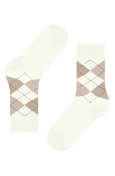 FALKE FALKE ARGYLE ORGANIC COTTON BLEND CREW SOCKS