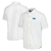 Tommy Bahama White Ucla Bruins Coconut Point Palm Vista Islandzone Camp Button-up Shirt In White