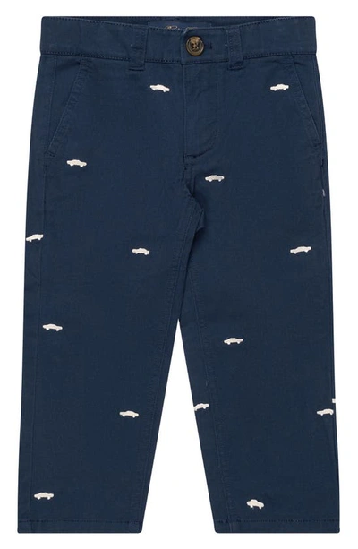 Brooks Brothers Kids'  Boys Cotton-blend Embroidered Pants | Navy | Size 16