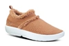 OOFOS WOMENS OOCOOZIE LOW IN WHITE/CHESTNUT