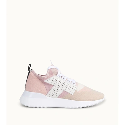 Tod's Sneakers In Knit In Pink