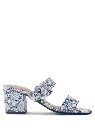 London Rag Doodle Block Heel Sandals In Grey