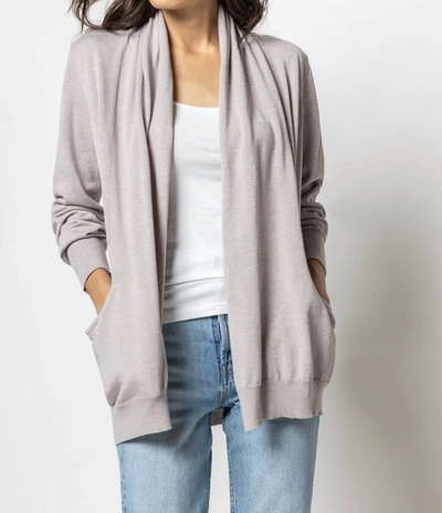 Lilla P Silk-blend Sweater In Grey