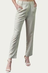 FORE PLEATED HIGH-RISE LINEN-BLEND PANT IN OATMEAL