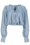 Bishop + Young Boho Canyon Top In Azul In Blue