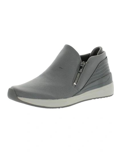 Ryka Guinevere  Womens Faux Leather Embossed Booties In Grey