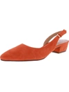 Naturalizer Banks Womens Slingback D'orsay Heels In Maserati Red Embossed Suede