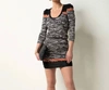 Tart Collections Tavia Dress In Ikat Border In Grey