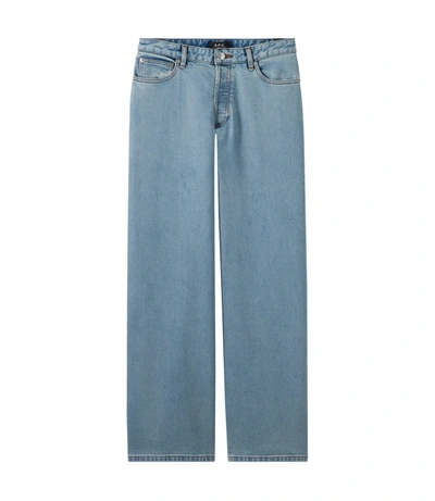 Apc Elisabeth Jeans In Blue