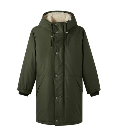 Apc Hector Parka (unisex) In Green