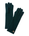 Bruno Magli Cashmere Jersey Knit Gloves In Black