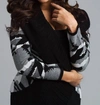 Angel Aztec Signature Wrap In Ivory/black In Black