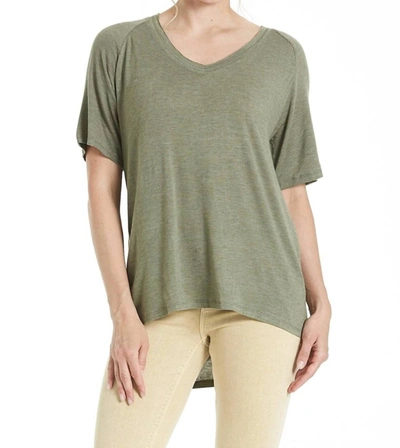 Another Love Taylor Raglan Sleeve Top In Chive In Green