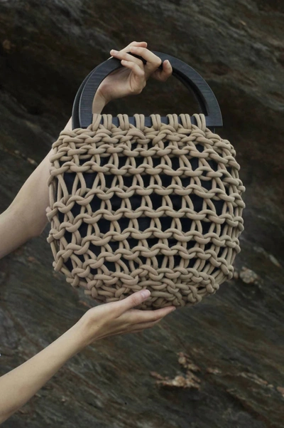 Alienina Maia Bag In Brown In Beige