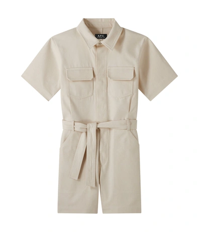 Apc Antonia Jumpsuit In Beige