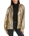 Moncler Tazenat Zip-up Hooded Jacket In Gold