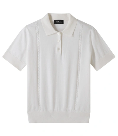 Apc Sybille Polo Shirt In White