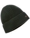 Bruno Magli Fashioned Rib Cashmere Hat In Black