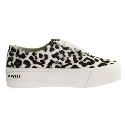 Seavees Women's Legend Platform Mulholland Sneaker In Snow Leopard White