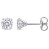 Mimi & Max 1ct Tdw Lab-grown Diamond Stud Earrings In 14k White Gold In Silver