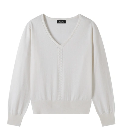 Apc Irina Sweater In White