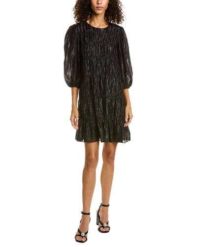 Trina Turk Silvery Dress In Black