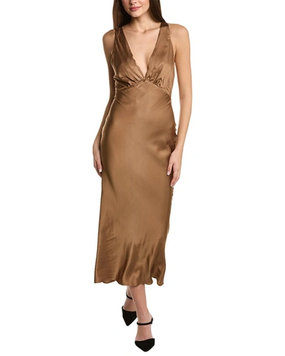 OPT O. P.T. SATIN MIDI DRESS