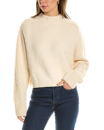 Anna Kay Wool-blend Sweater In White